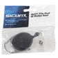 Sicurix Quick Clip Id Card Reel, Black