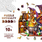 Wooden Puzzles for mature-themeds - Challenging Dragon Magic Potion mature-themed Puzzle  Unique Animal Shaped Wooden Jigsaw Puzzles for mature-themeds  Creative Gifts Family Games 13.4 * 12.8in 300pcs