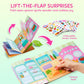 Klever Kits Reusable Sticker Book for Kids, My Dream Home 4 Play Scenes with 200+ Washable Stickers Plane Activity for Toddler A