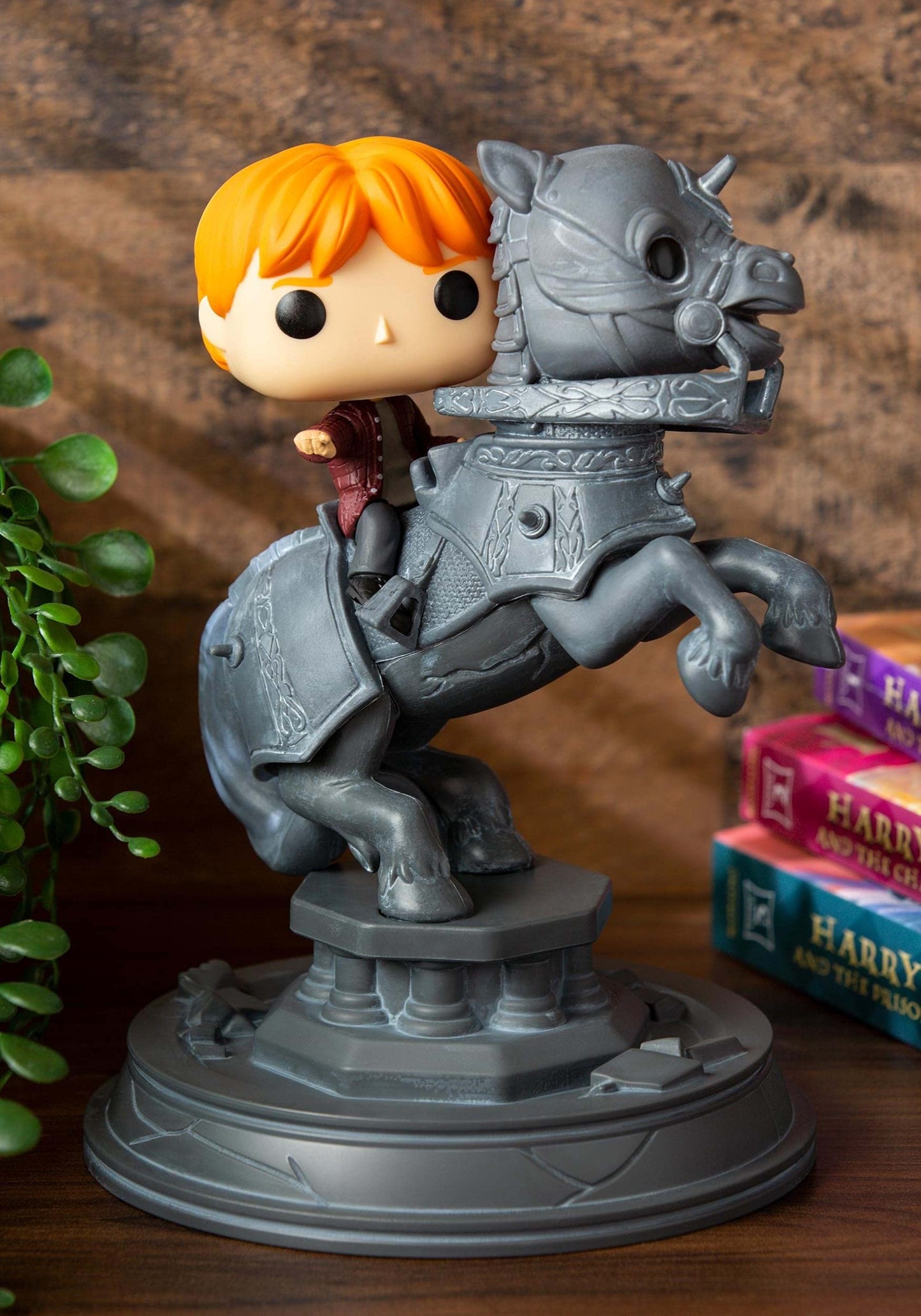 Funko Movie Moment: Harry Potter & Ron Riding Chesspiece, Multicolor, Model 35518, Resin Collectible