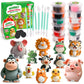 Kasfalci Air Dry Clay Kits for Kids, Arts and Crafts for Kids Ages 8-12, DIY 12 Animals Magic molding Clay Set with Sculpting To