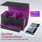 Mtg Deck Box With 2 Commander Display, Commander Deck Box Fits 320+ Single Sleeved Cards, Deck Box Mtg With Dice Tray, Magnetic