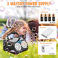 Bubble Machine, Automatic Bubble Machine For Kids 20000+ Bubbles/Minutes, Portable Bubble Machin E Battery Operated With 2 Fans,