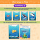 Jumbo 70 Piece Round Floor Puzzles For Kids Ages 3-5, 6-8, Large Jigsaw Puzzle About Underwater Animals Oceans Sea Creatures, 20