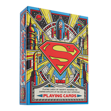 Theory11 Superman Playing Cards, Premium Playing Cards, Poker Size Standard Index, Luxury Playing Cards