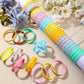 Roowest 120 Pcs Motivational Wristbands Bulk for Student Inspirational Rubber Bands Stretch Silicone Bracelet Stocking Suffers f