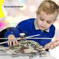 Puzzled 3D Puzzle Apache Helicopter Wood Craft Construction Model Kit, Fun Unique & Educational Diy Wooden Toy Assemble Model Un