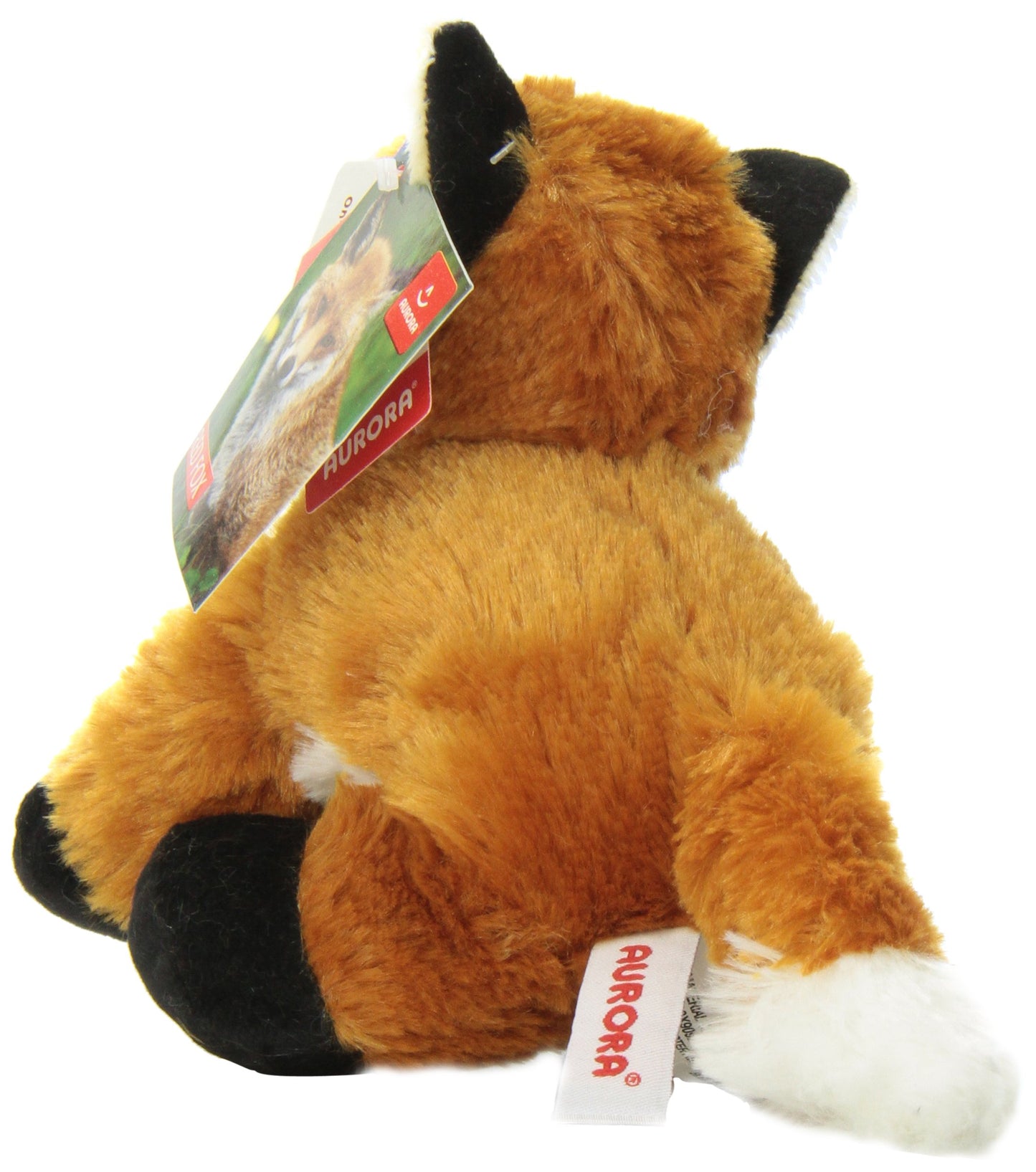 Aurora Adorable Mini Flopsie Foxxie Stuffed Animal - Playful Ease - Timeless Companions - Orange 8 Inches