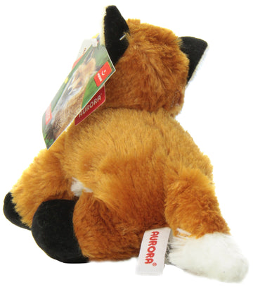 Aurora Adorable Mini Flopsie Foxxie Stuffed Animal - Playful Ease - Timeless Companions - Orange 8 Inches