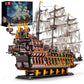Mould King Large Pirates Ship Model Building Blocks Kits  MOC Dutchman Building Block Pirate Ship Construction Set to Build  Toys Gift for Kids Age 8+/mature-themed Collections Enthusiasts (4364+Pieces)