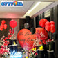 Cyttokl Red And Black Balloons 12 Inch 100 Pack Red Black Latex Helium Balloons For Birthday Wedding Baby Shower Party Decoratio