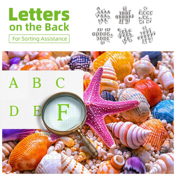 1000 Piece Puzzle For Adults Beach Colorful Shells Jigsaw Puzzles 1000 Pieces With Letters On Back Hard Impossible Difficult Cha