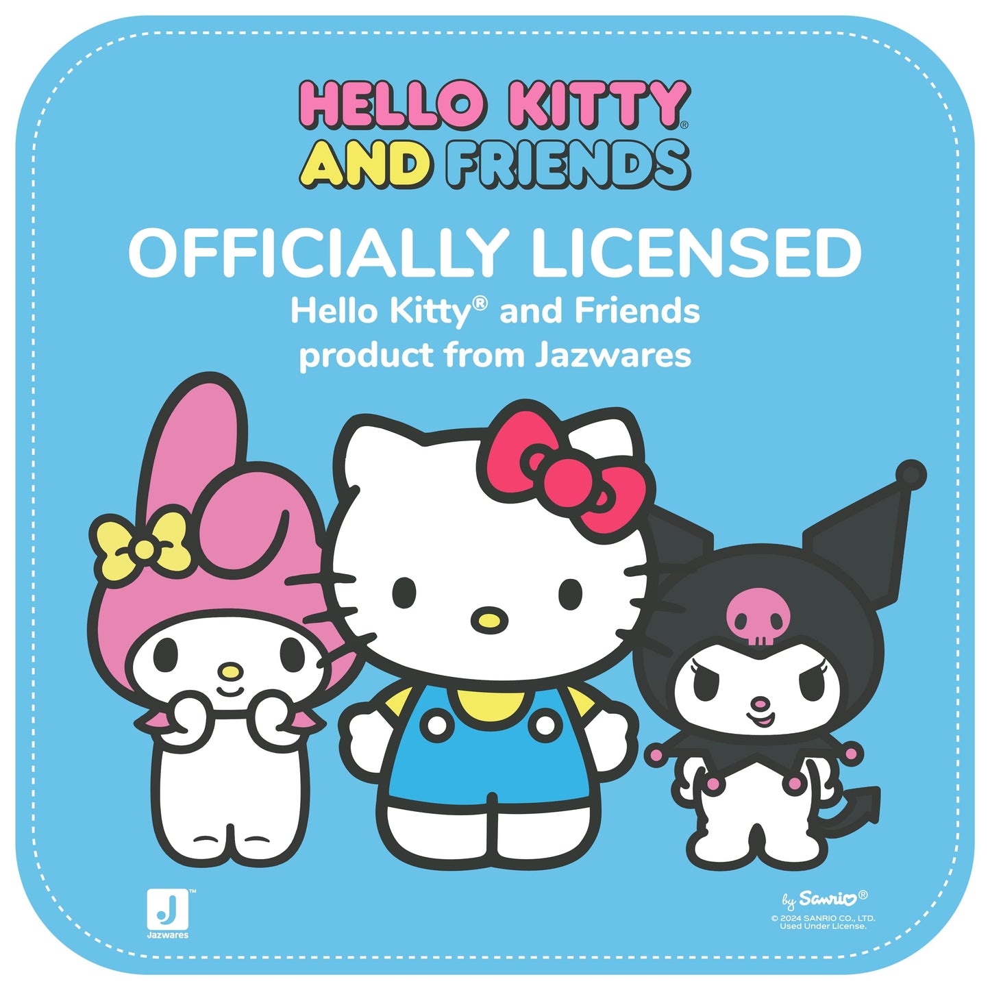 Hello Kitty And Friends Series 2, My Melody 8-Inch Punks Plush - Officially Licensed Sanrio Product From Jazwares - Ages 6+
