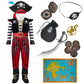 Spooktacular Creations Halloween Child Boy Pirate Fierce Captain Costume w/Accessories for Kids Halloween Dress Up Themed Parties (3T (3-4 yr))