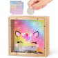 Piggy Bank Girls, Wooden Piggy Bank For Kids Unicorn Money Bank Coin Bank With Diy Letter Stickers,Rainbow