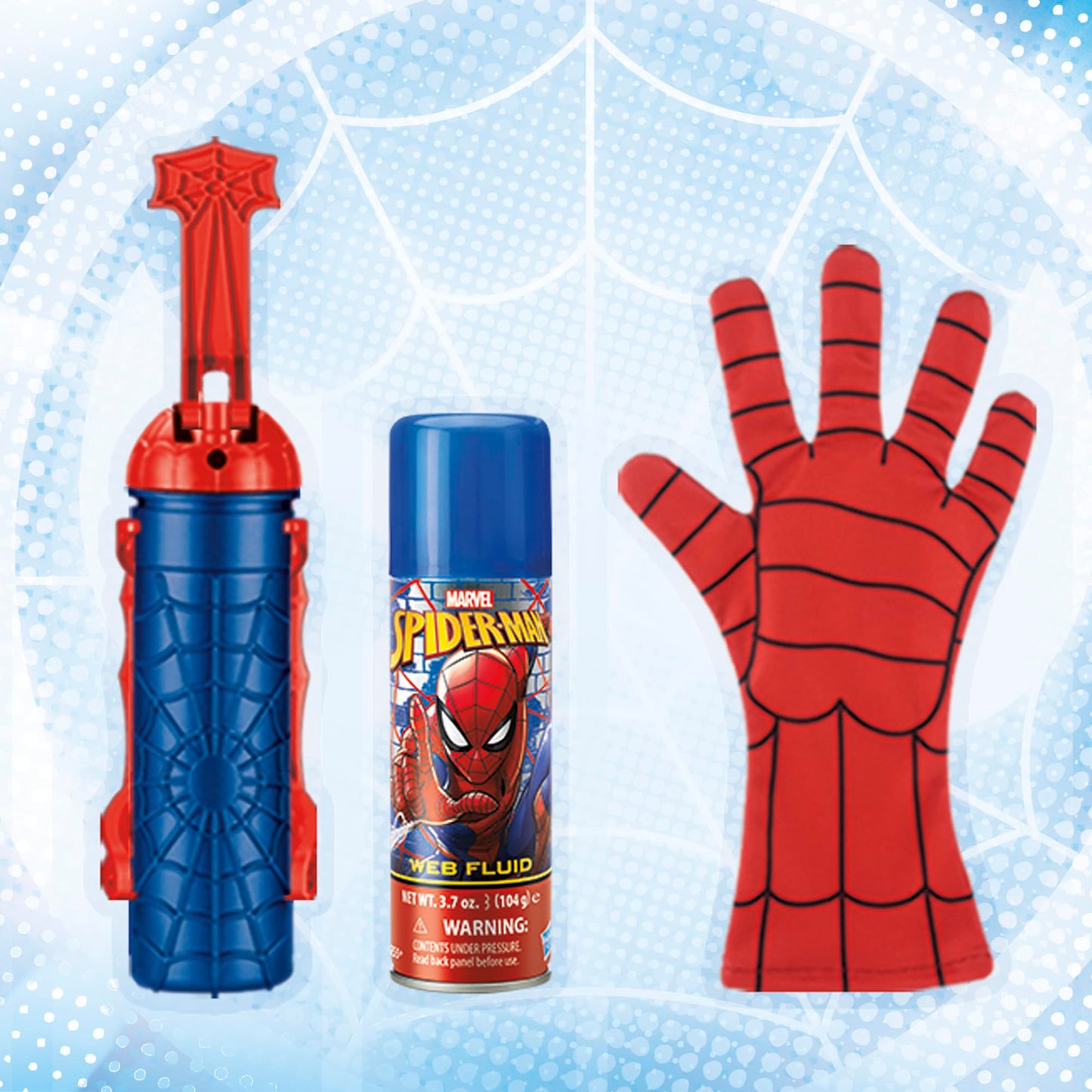 Marvel Spider-Man Super Web Slinger, 2-In-1 Shoots Webs Or Water, Web Shooter, Super Hero Costume Toys, Kids Halloween Gifts Set