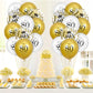 80Th Birthday Balloons 15Pcs White Gold Happy 80Th Birthday Balloons Confetti Balloons For Men Women 80 Anniversary Birthday Party Decorations White Gold Latex Balloons Birthday Decor Supplies 12 Inch