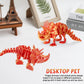 3D Printed Dinosaur  3D Printed Animals Dragon Fidget Toy mature-themed Desk  Poseable Dino Skeletons with Articulated Joints  Easter Basket Stuffers  Home Decor  Stress Relief Toy for Autism (Triceratops)