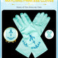 Bibuty Princess Dress Up Accessories Princess Gloves For Little Girls, Blue Toddler Gloves For Girls Princess Dress Up Set, Costume Gloves Set Toy Gift For 3 4 5 6 Year Old Toddler Girls