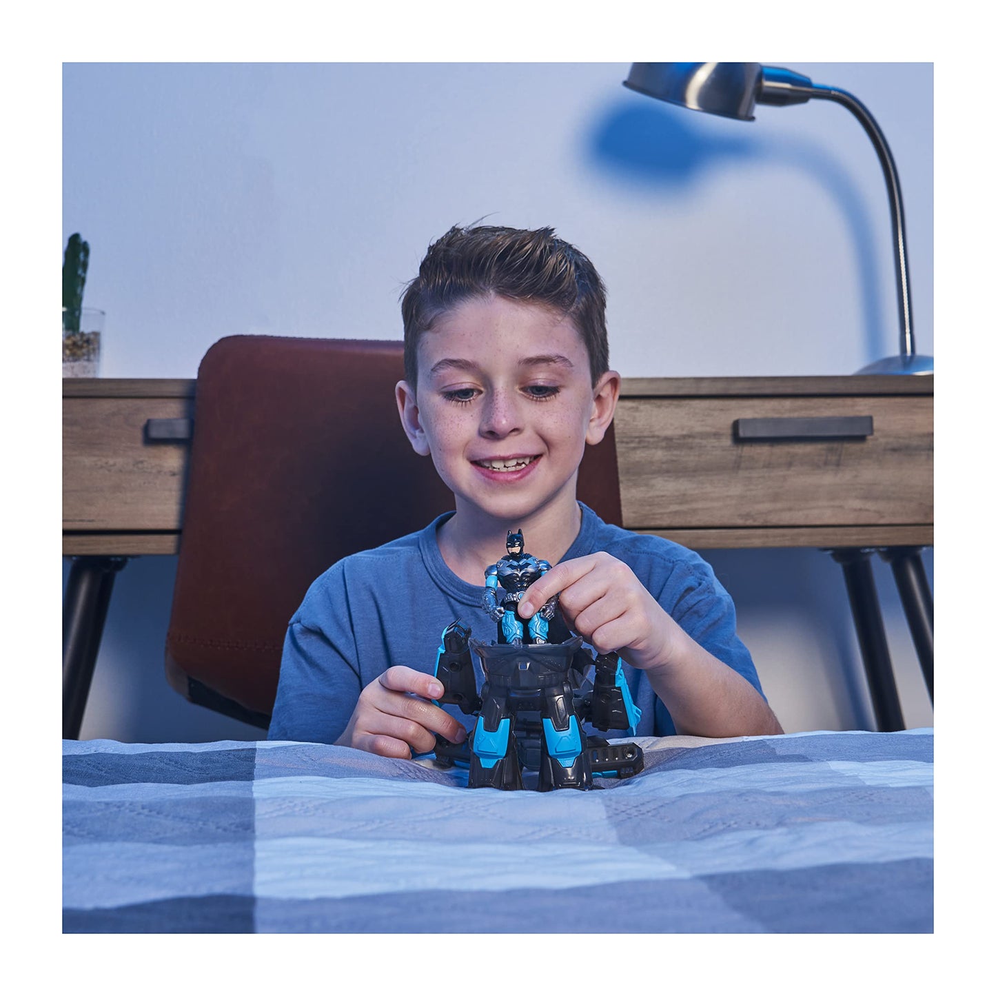 Batman 4-inch Batman Action Figure with Transforming Tech protective covering  Kids Toys for Boys Ages 3 and Up