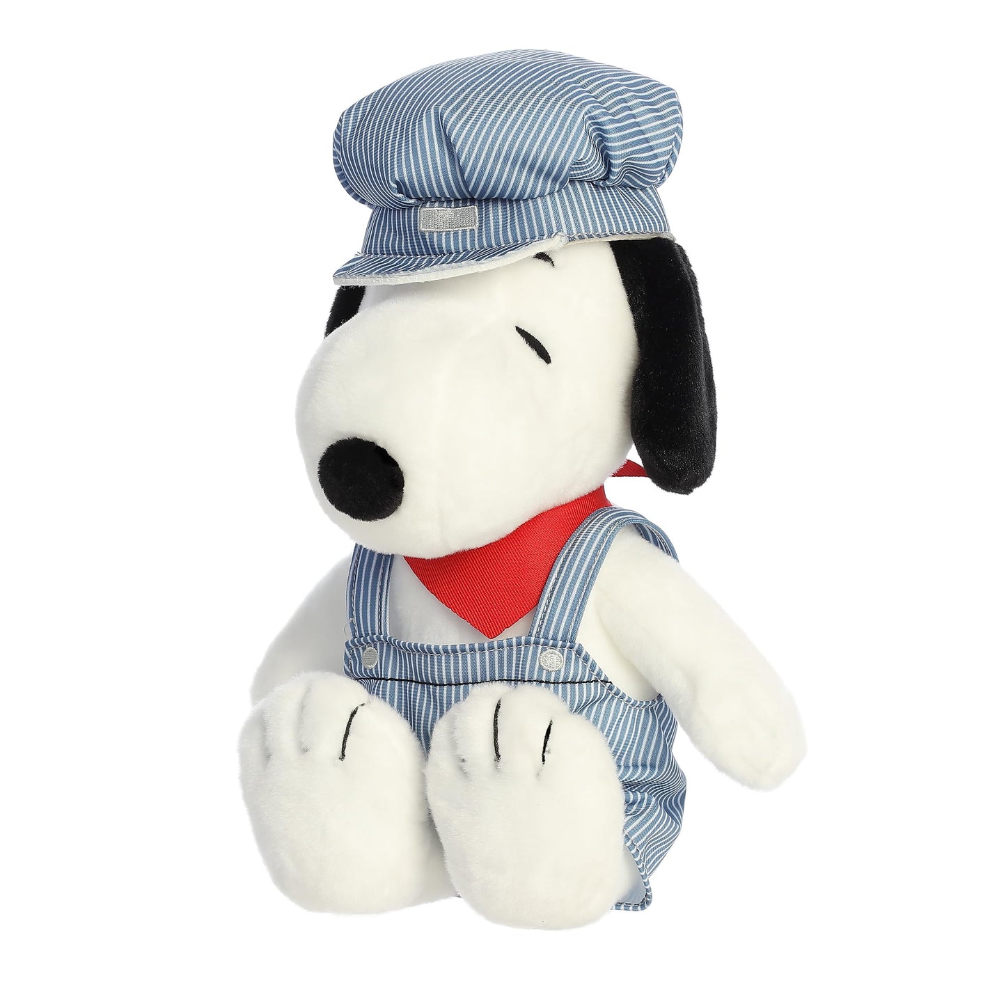 Aurora Adorable Peanuts Train Engineer Snoopy Stuffed Animal - Officially Licensed Toys For All Snoopy Fans - Nostalgic Gift For