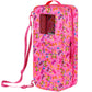ZITA ELEMENT 18 Inch Doll Travel Carrier Case - Pink Nylon Crossbody Bag with Multi-Pockets and Storage Closet for Doll Accessories