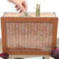 kjsdsss 10000 Savings Challenge Box - Wooden Cash Vault, Brown Coin Counter Piggy Bank for Money Saving Challenges, 2025 Model