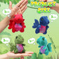 Siifert 12 Pcs Plush Dragon Stuffed Animals Bulk Cute Dinosaur Plush Keychain For Kid Birthday(Dark Color,Lovely Style)