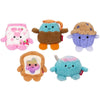 BumBumz BreakfastBumz Plush Toys 5-Pack - Blueberry Muffin, Coffee, Toast, Cereal, Strawberry Milk - Model RBBZ00412, Polyester
