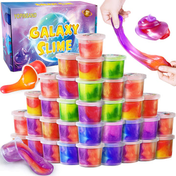 Yopinsand 36 Pack Galaxy Slime Kit, Slime Party Favors For Kids, Stretchy & Non-Sticky Slime Pack, Slime Toy For Boys Girls 5-12