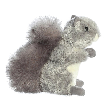 Aurora Adorable Mini Flopsie Nutty Stuffed Animal - Playful Ease - Timeless Companions - Gray 8 Inches