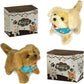 Flip Over Puppy Toy – Interactive Battery Powered Flipping Dog That Somersaults, Walks, Sits & Barks | Realistic Moving Plush Toy Puppy For Toddlers & Kids | Premium Quality - Soft Dark Brown Fur