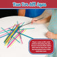 Continuum Games Way Back Toys Pick Up Sticks - 30 Colorful Wooden Sticks, Easy Carry Container, Game for Ages 5+, Multi-colored