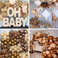 Partywoo Caramel Brown Balloons, 50 Pcs 12 Inch Boho Brown Balloons, Matte Brown Balloons For Balloon Garland Or Balloon Arch As Party Decorations, Birthday Decorations, Wedding Decorations, Brown-F10