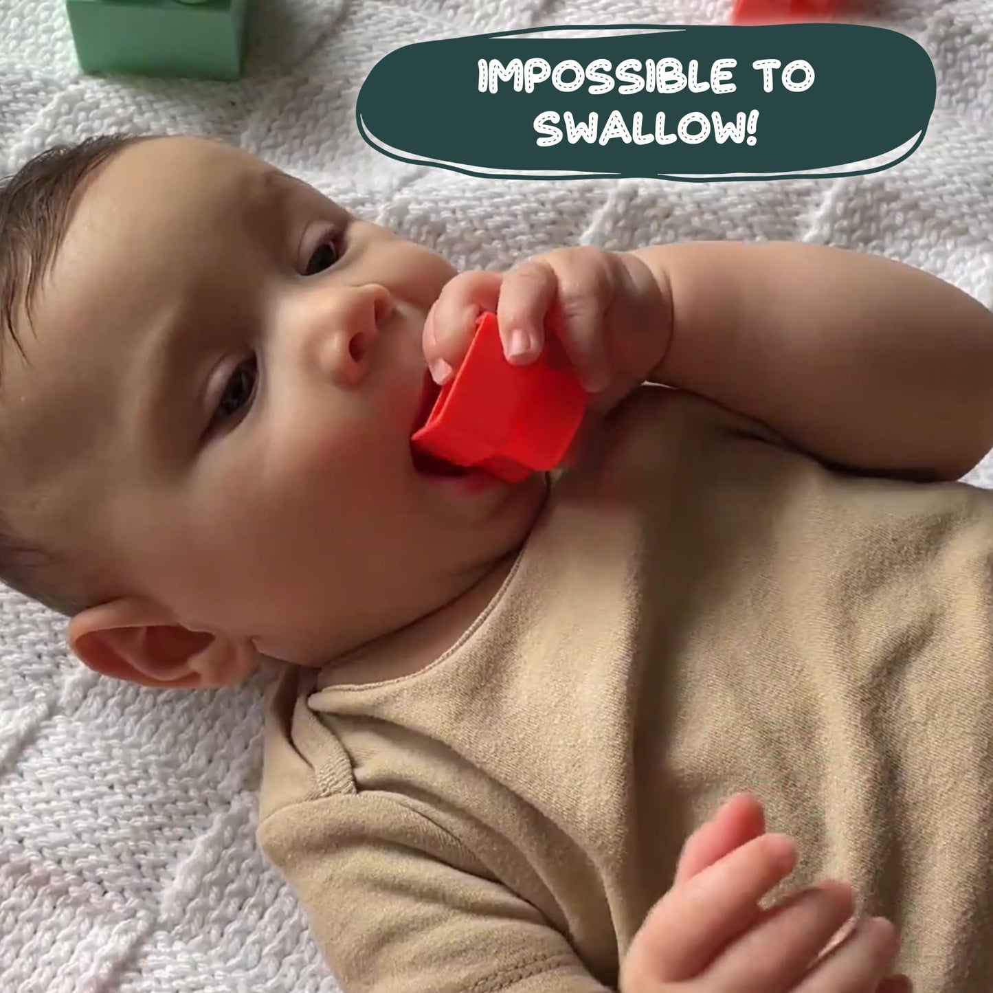 Large Soft Baby Toy Blocks For 6M And Toddlers, Giant 20-Pieces For Building Stacking Playing With Booklet, Gift, For 1 Year Old