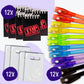 4E's Novelty 12 Invisible Ink Pen with UV Light, 12 Mini Top Secret Notebook and 12 White Goodie Bags - Fun Bulk Party Favors fo