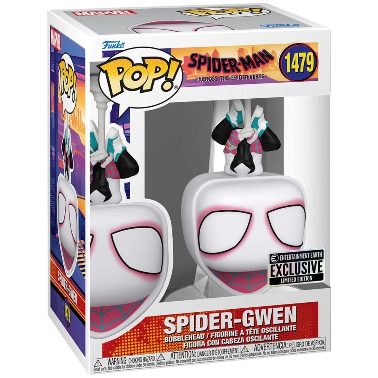 Funko Pop! Spider-Man: Across The Spider-Verse Spider-Gwen - Vinyl Figure #1479 - Entertainment Earth limited availability