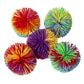 Hibery 5 Pack Monkey Stringy Balls, Great Sensory Toys Stress Balls, Rainbow Pom Bouncy Balls Games 90S Toys Fun Party Favor