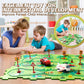 Wdebay 26 Pcs Electric Puzzles Racer Kids Car Tracks For Toddlers 2-4 Year Old With Truck And Plane|Play Set For Toddlers 1-3|5