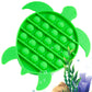 NiHealth Sea Turtle Fidget Toy - Silicone Sensory Popper Game for Kids & Adults, Green, Model NiHealth-0009