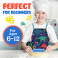 Osmi Complete Kids Baking Set - 14Pc Dinosaur Chef Baking Kit - Premium Kid Cooking Gift Set W/ Real Utensils For Boys And Girls