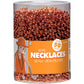Orange Oval Bead Necklaces (30'') - Pack Of 50 - Gorgeous & Attention-Grabbing, Perfect for Parties, Fun Events & Stylish Fashio