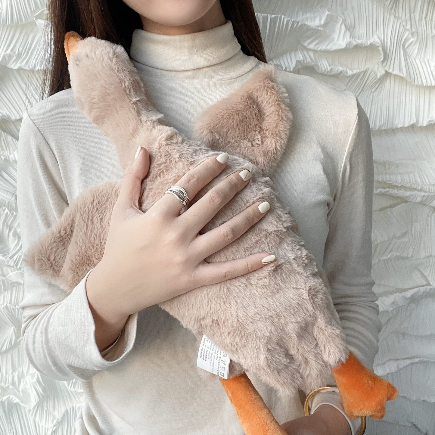 Tanha Goose Stuffed Animal, Soft Goose Plush, Cute Stuffed Goose, Duck Stuffed Animal - 20 Inch, Brown