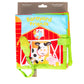 Demdaco Happy Barnyard Friends Corn Rustic Red Children'S Musical Soft Book Toy