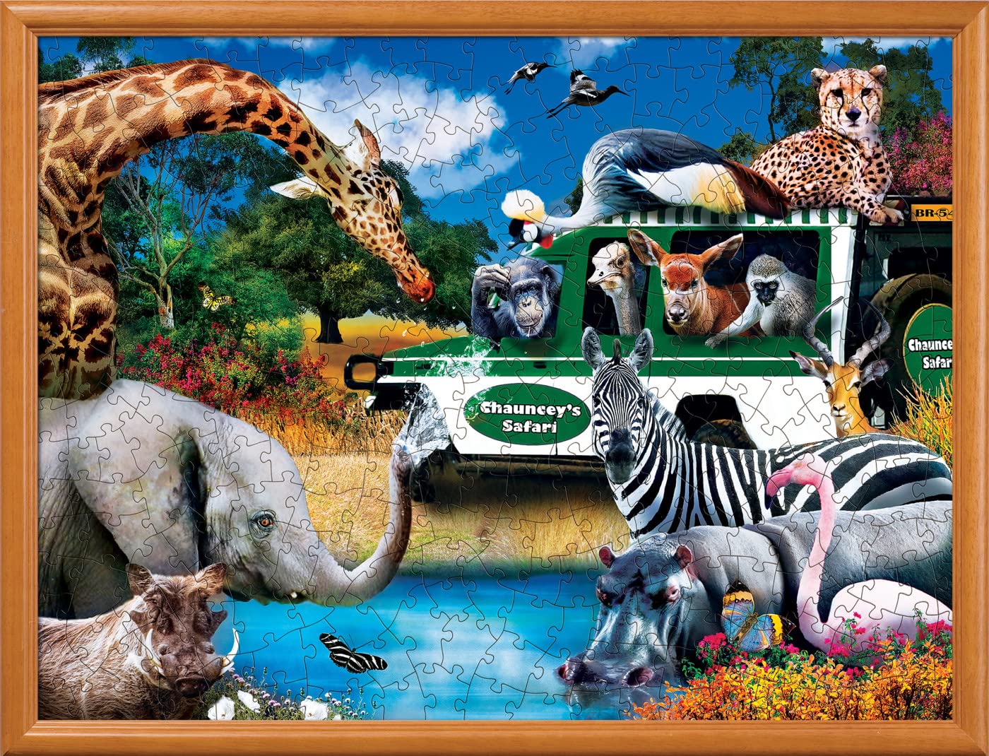 Masterpieces 300 Piece EZ Grip Jigsaw Puzzle - Watering Hole - 18x24