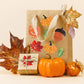 Feifeiya 500 Pcs Fall Thanksgiving Stickers Roll Laser Turkey Maple Leaf Acorn Decals 1.5 Inch Waterproof Self Adhesive Sparkly