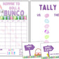 Easter Bunco Theme Set - Bunco Score Sheets - Spring Themed Bunco - Easter Scorecards - Tally Sheets - Ghost Player - Bunco Babe