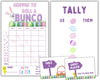 Easter Bunco Theme Set - Bunco Score Sheets - Spring Themed Bunco - Easter Scorecards - Tally Sheets - Ghost Player - Bunco Babe