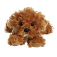 Aurora Adorable Mini Flopsie Chai Cockapoo Stuffed Animal - Playful Ease - Timeless Companions - Brown 8 Inches