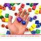 LMC Products Wooden Lacing Beads & Strings Set - 125 Pieces, Colorful Fine Motor Skills Toys for Toddlers, Occupational Therapy, Large Size
